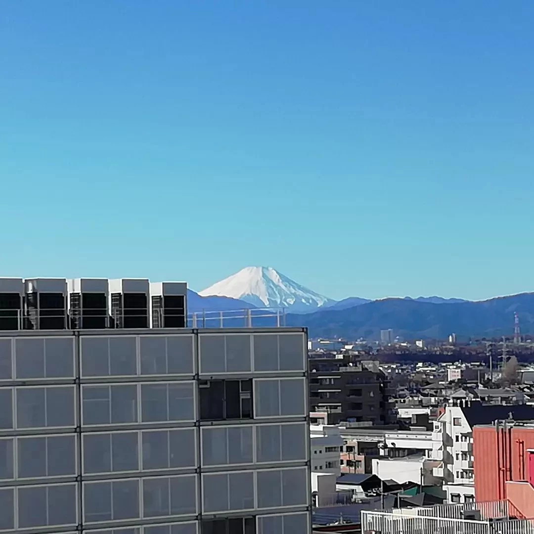 我が家から見える富士山です。