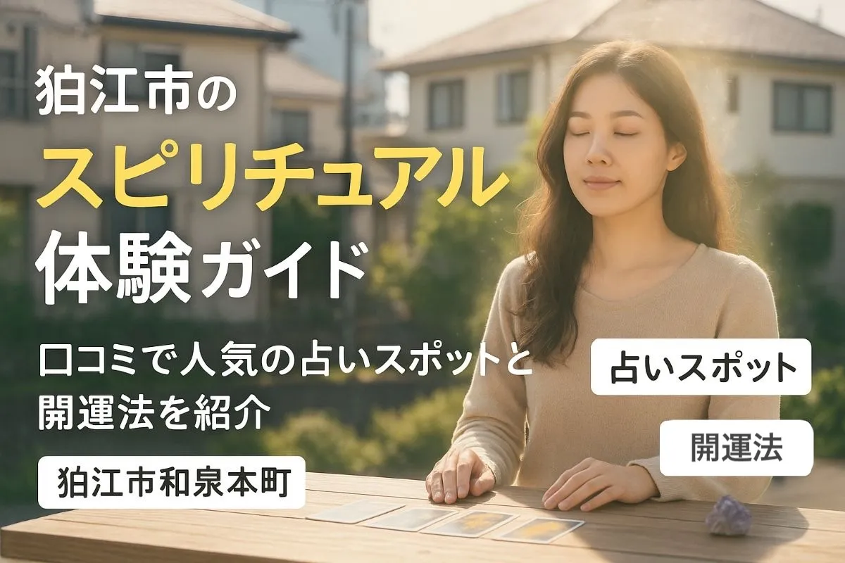 東京都狛江市和泉本町でスピリチュアル体験ができる場所と占い選び方ガイド｜口コミで評判のスポットと開運法